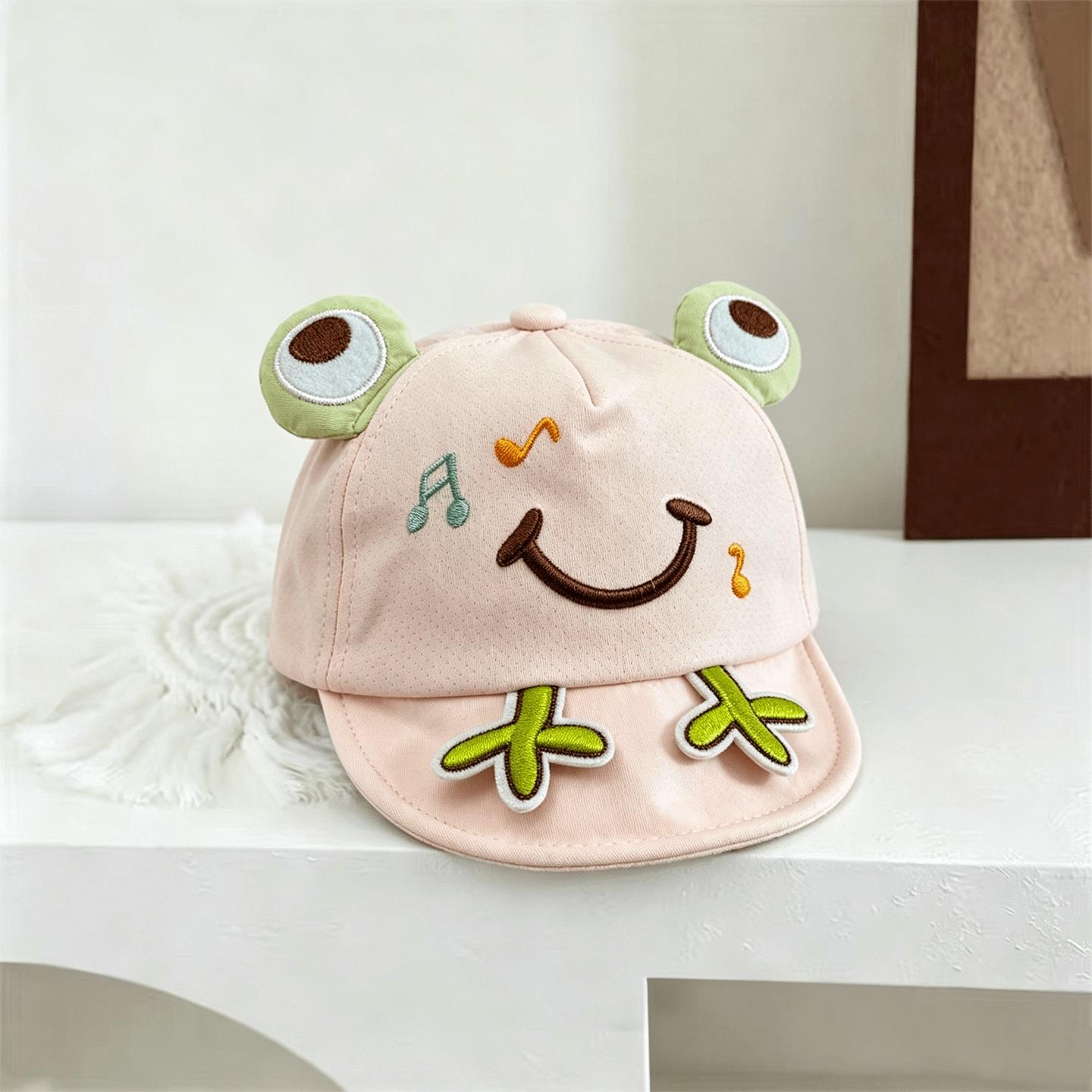 The New Boys And Girls' Musical Frog Soft-top Cute And Playful Baseball Cap Is Suitable For Children Aged 0-3 For Outings. photo 3