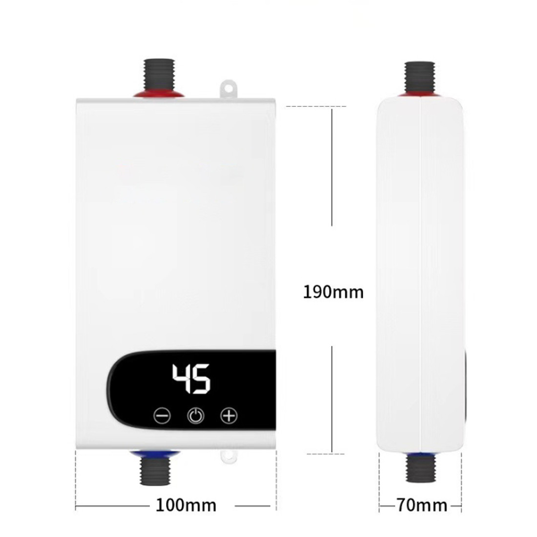 Electric Tankless Instant Hot Water Heater Under Sink Tap Kitchen Bathroom 5500W photo 1