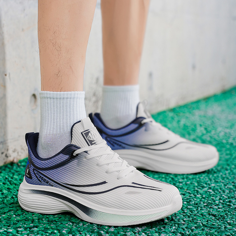Summer Men Fly Knit Mesh Dad Sneakers, Breathable Non-Slip Soft Sole Casual Running Shoes photo 6