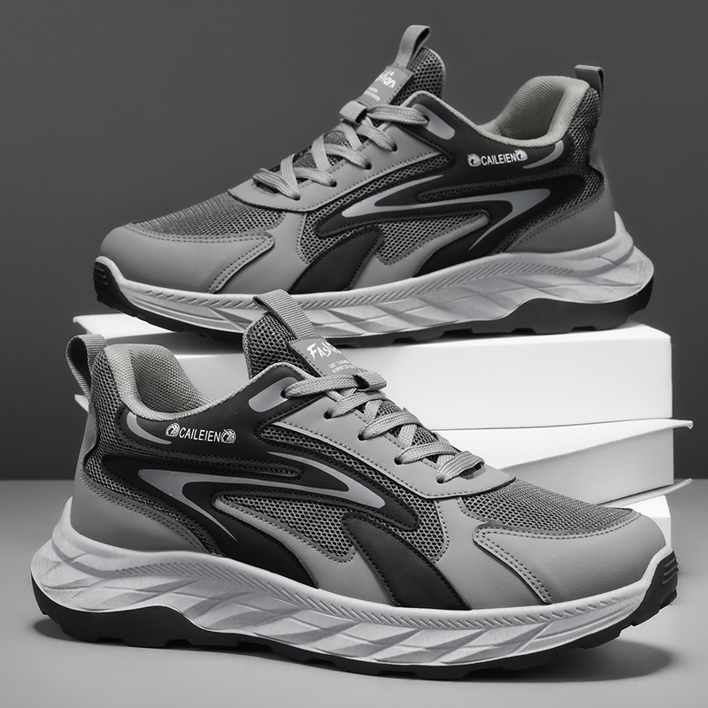Men's Soft Sole Anti-slip Walking Shoes For Middle-aged & Elderly, Breathable Wear-resistant Dad Style Athletic Shoes For Fathers photo 6