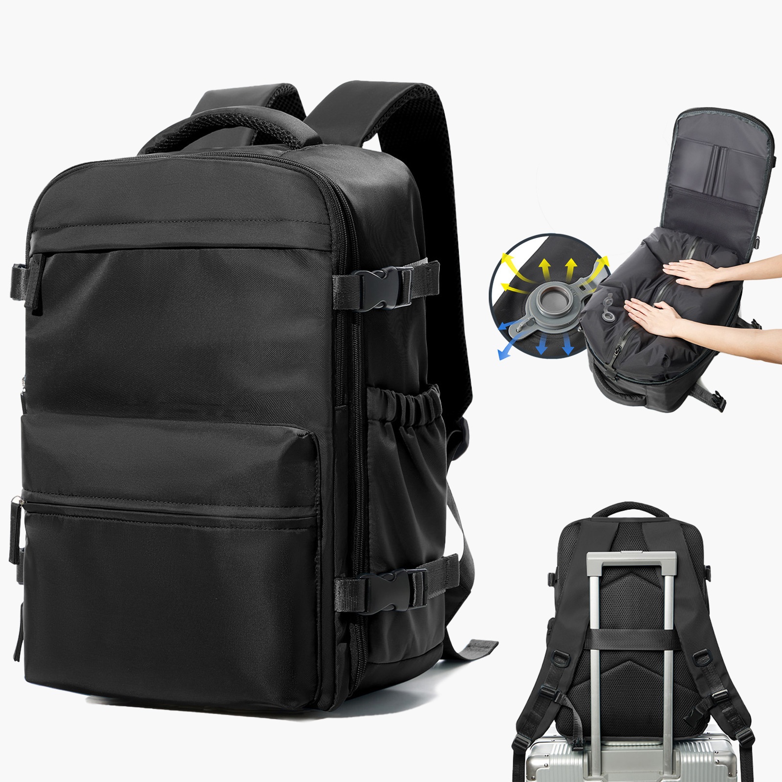 Vacuum Compression Travel Bag, Budget Airline Boarding Bag, 16 Inch Computer Storage, Large Capacity, Lightweight photo 2