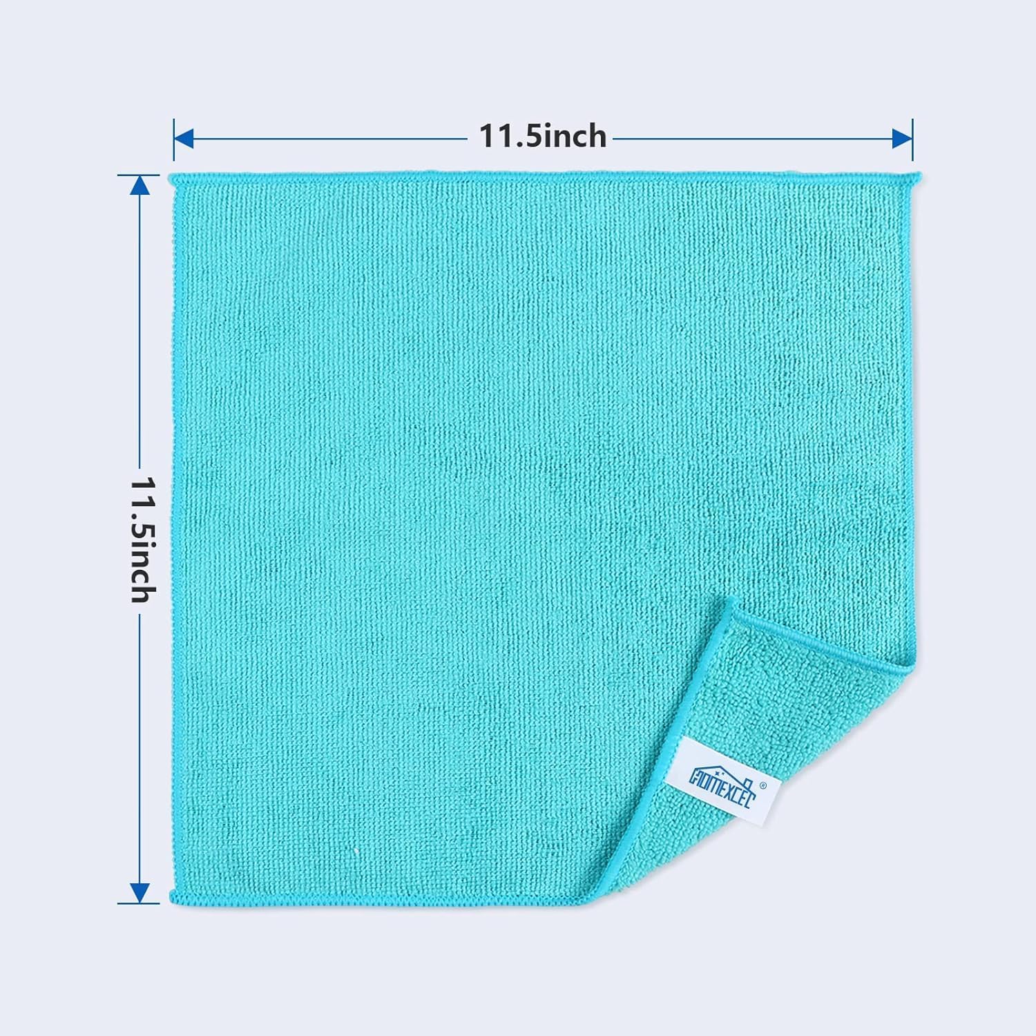 Microfiber Cleaning Cloths 12 Units, 11.5x11.5 Inch Assorted Cleaning Towels For Kitchen, Bathroom, Car And Home photo 5