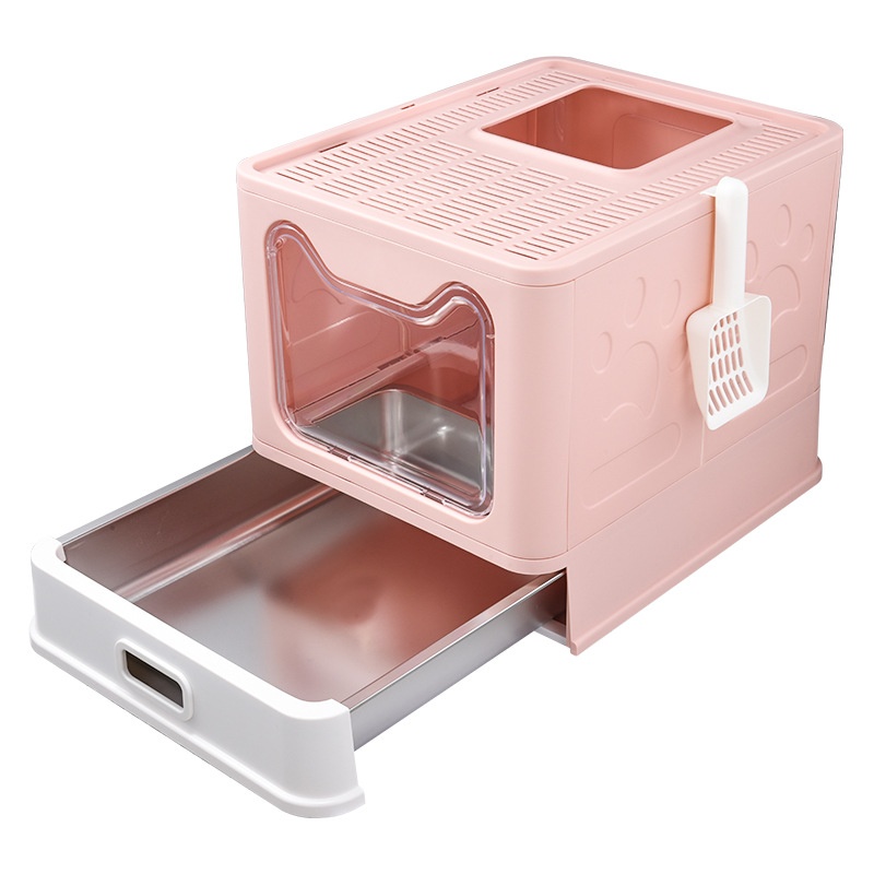 Extra-large Enclosed Drawer-Type Odor-Control Cat Litter Box photo 5