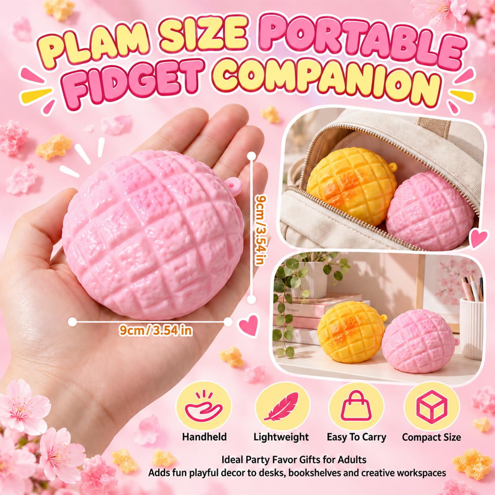 Crunchy Pineapple Bun ,ASMR , Squishy Toys For Adult Crunchy  Crunchy Pineapple Squishy Toy,Relieve Anxiety,Asmr Bead Filled,Fruit Squeezing Fun photo 4
