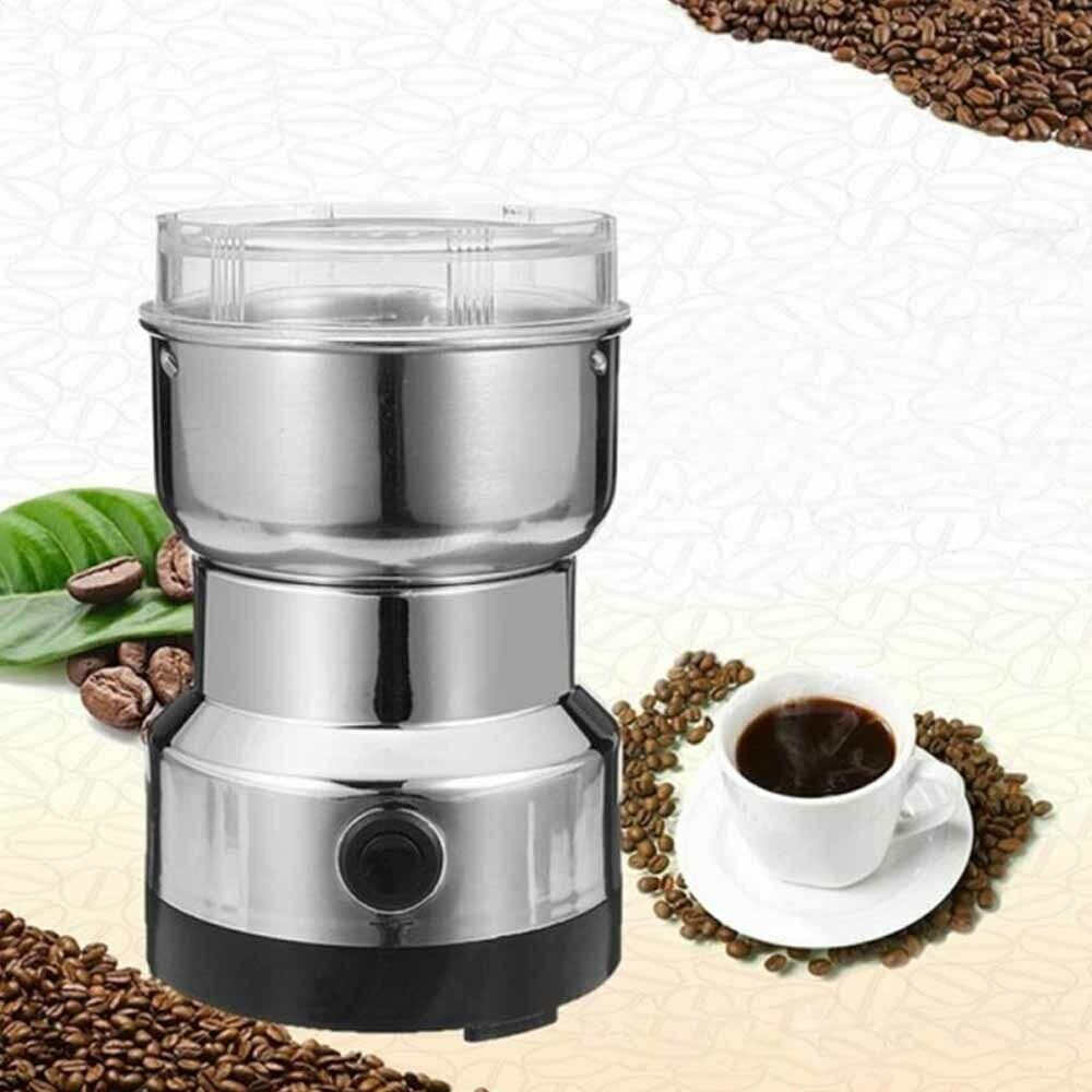 Electric Coffee Grinder Grinding Milling Nut Bean Spice Matte Blade Blender UK photo 2