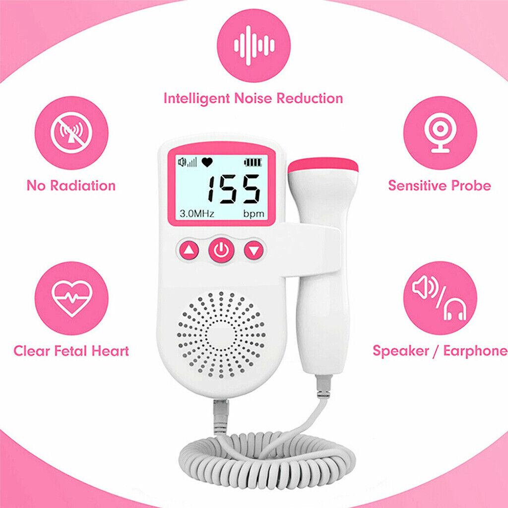 Fetal Doppler Detektor Baby Herzschlag Rate Sonde Prnatale Monitor Ultraschall photo 1