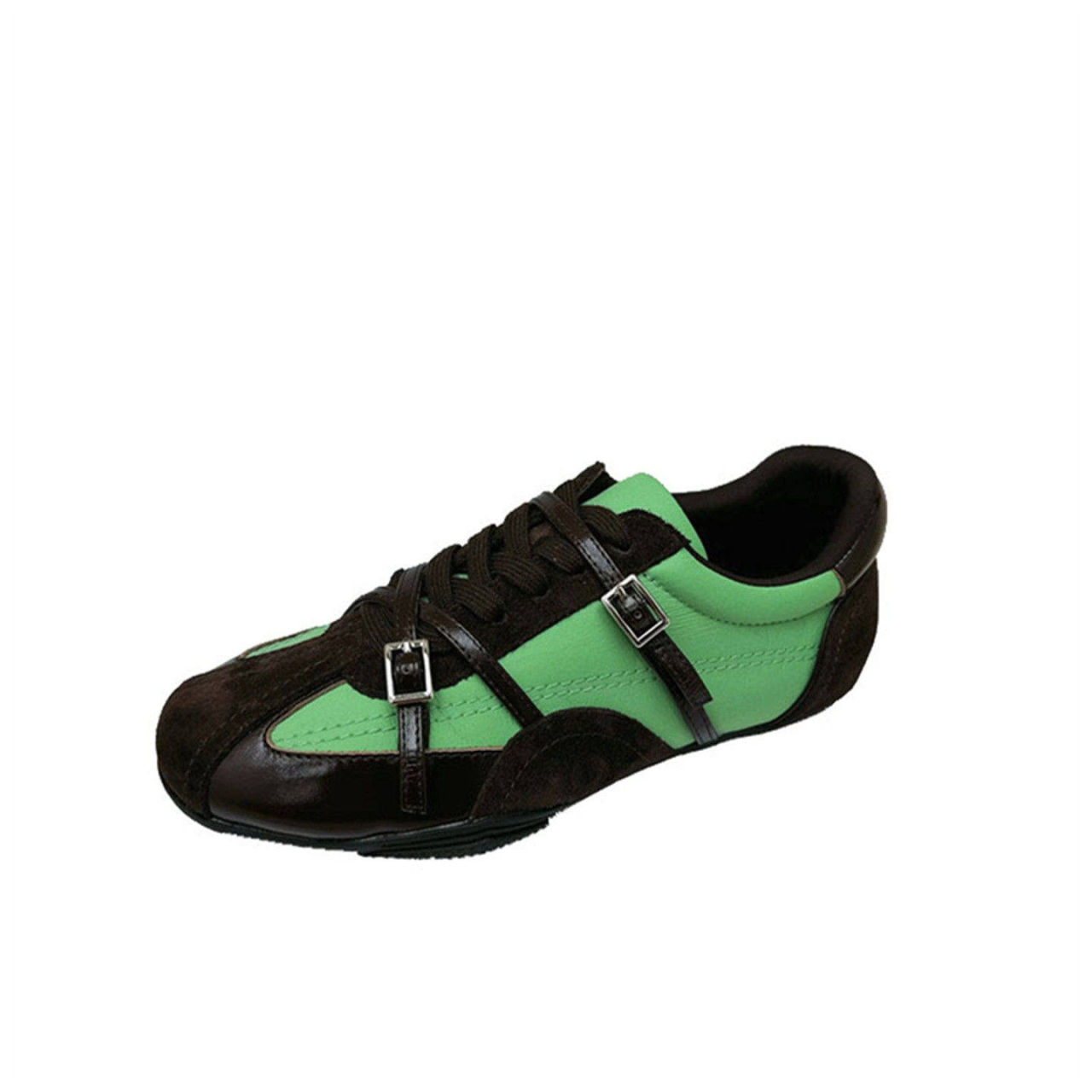 2026 New Retro German Trainers For Women, Genuine Leather Breathable Versatile Flat Sports Casual Shoes, Korean Style Ladies Flats photo 3