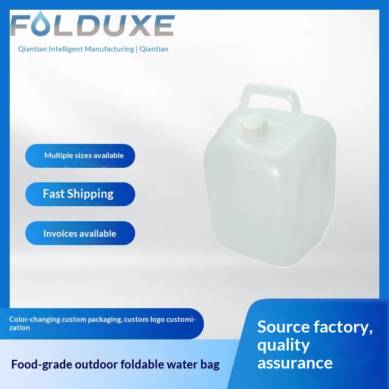 Portable Large-Capacity Outdoor Folding Water Bag Mountaineering Camping Water Storage Bucket Travel Equipment Manufacturer Direct Sales Wholesale photo 1