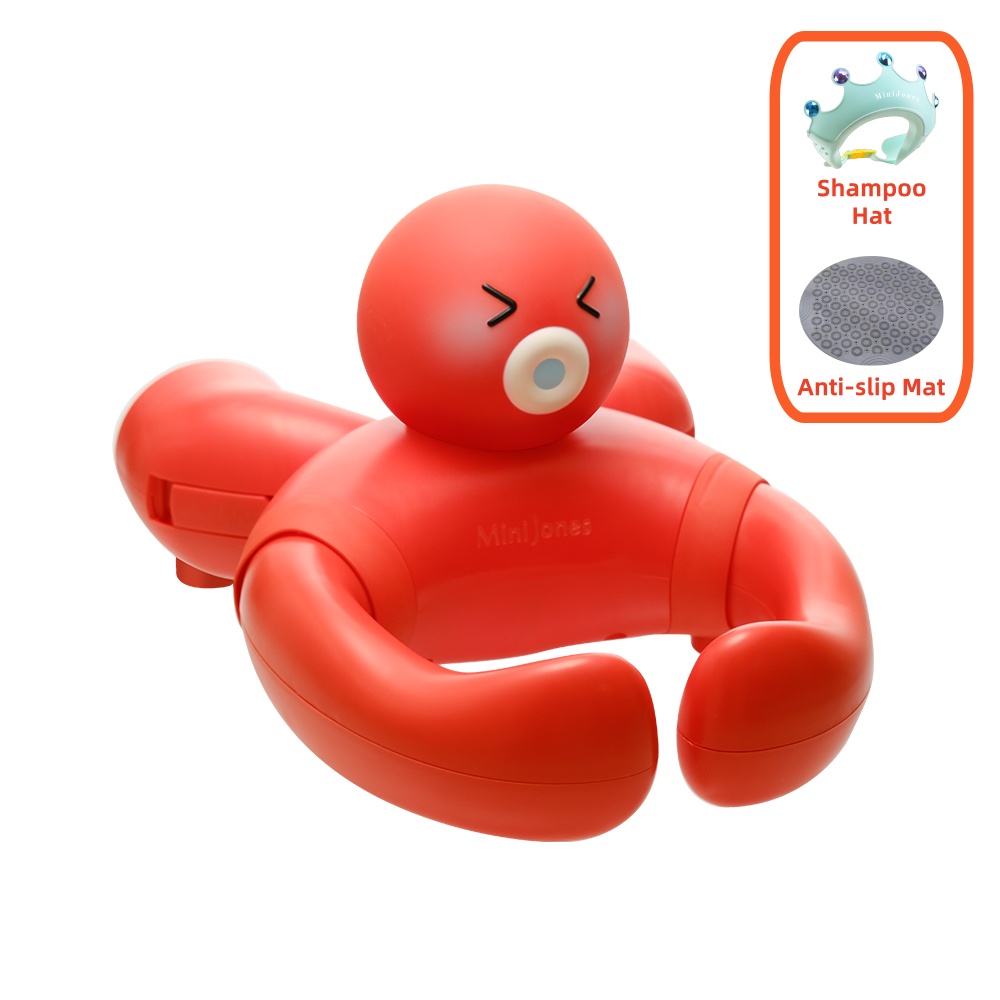 MiniJones Baby Bath Stand Suction Cup Wall-Mounted Adjustable Width Portable Standing Shower Holder photo 5