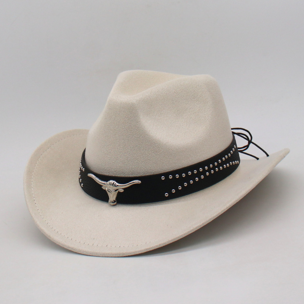 Retro Western Cowboy Hat With Horn Decorative Buckles - Leather Cap For Parents And Children - Outdoor Prairie Photography Hat - Knight's Cap photo 7