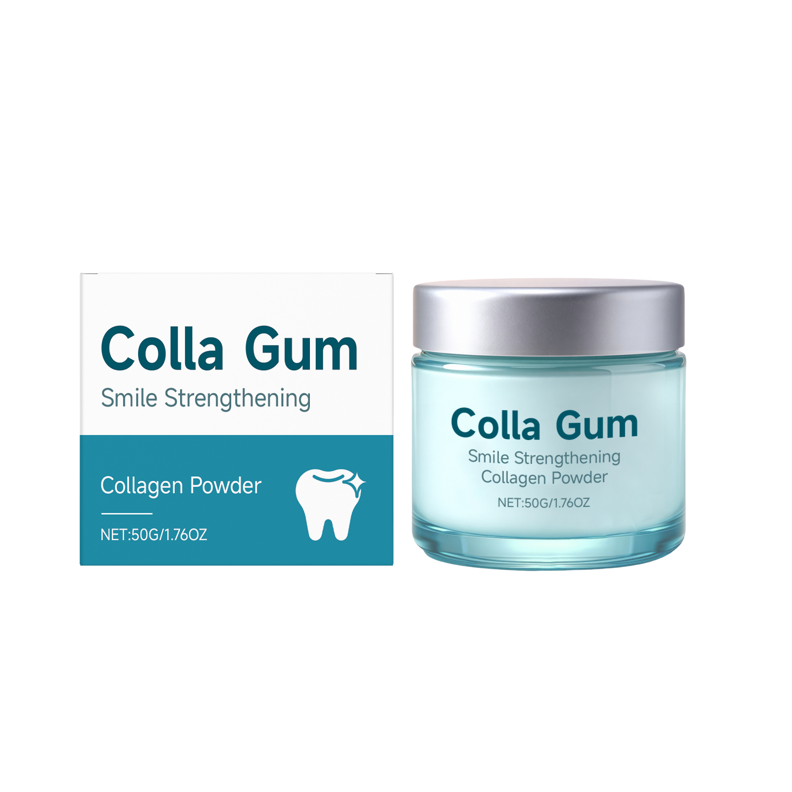 Collagen Tooth Whitening Powder 50g-box photo 2