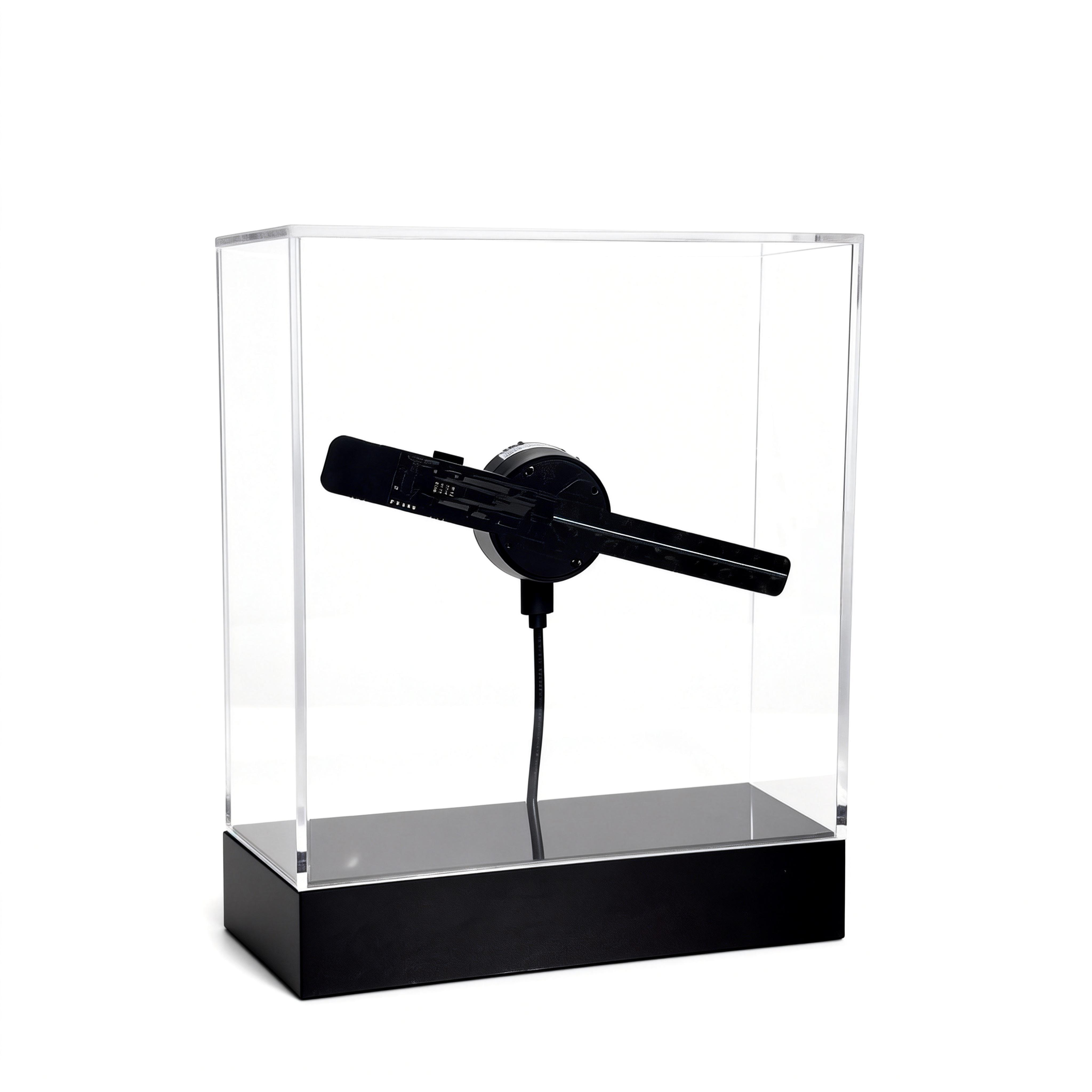 Wiilala Holographic Display Stand 12&20&30cm Naked-eye 3D Holographic Fan Advertising Machine Stereoscopic Floating Light Aerial Projector Gift Light Shopping Mall Home photo 3