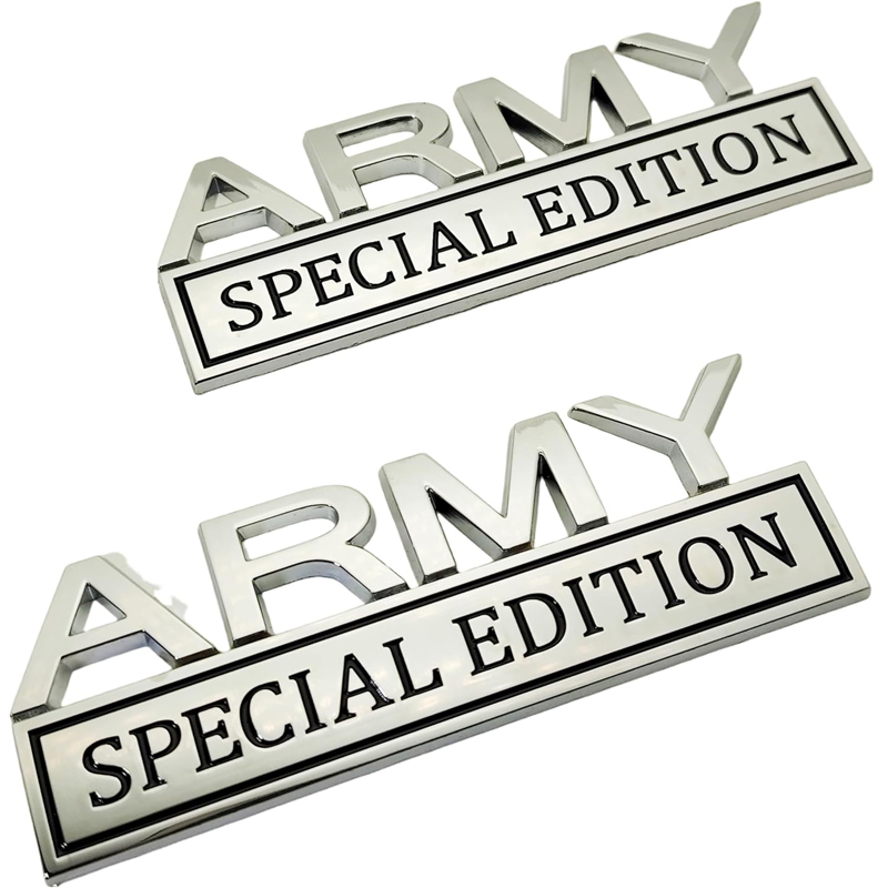 2pack Army Special Edition Emblems, Army Car Emblem 3D Badge Decal Car Truck SUV,Refrigerator Sticker,Window Display Stickers photo 2