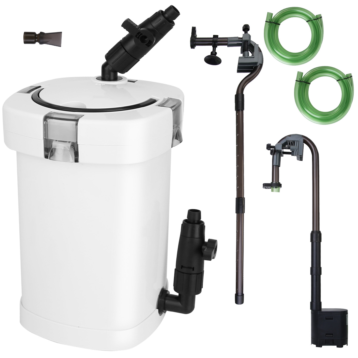 1Pc 3-Stage External Canister Filter For Aquarium Fish Tank With 600L-H Flow Rate 35.4in Max Height 6W Easy Installation Silent photo 3