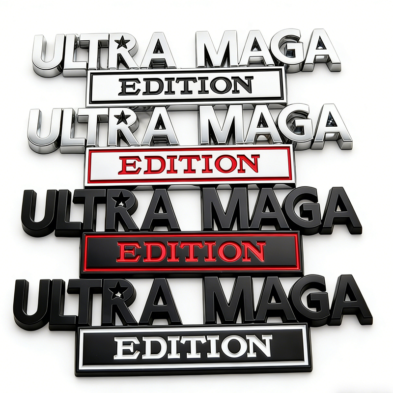 2pcs Ultra MAGA Edition Emblems, Emblem 3D Badge Decal Car Truck SUV,Refrigerator Sticker,Window Display Stickers,Bicycles, Laptops, Fridges photo 1