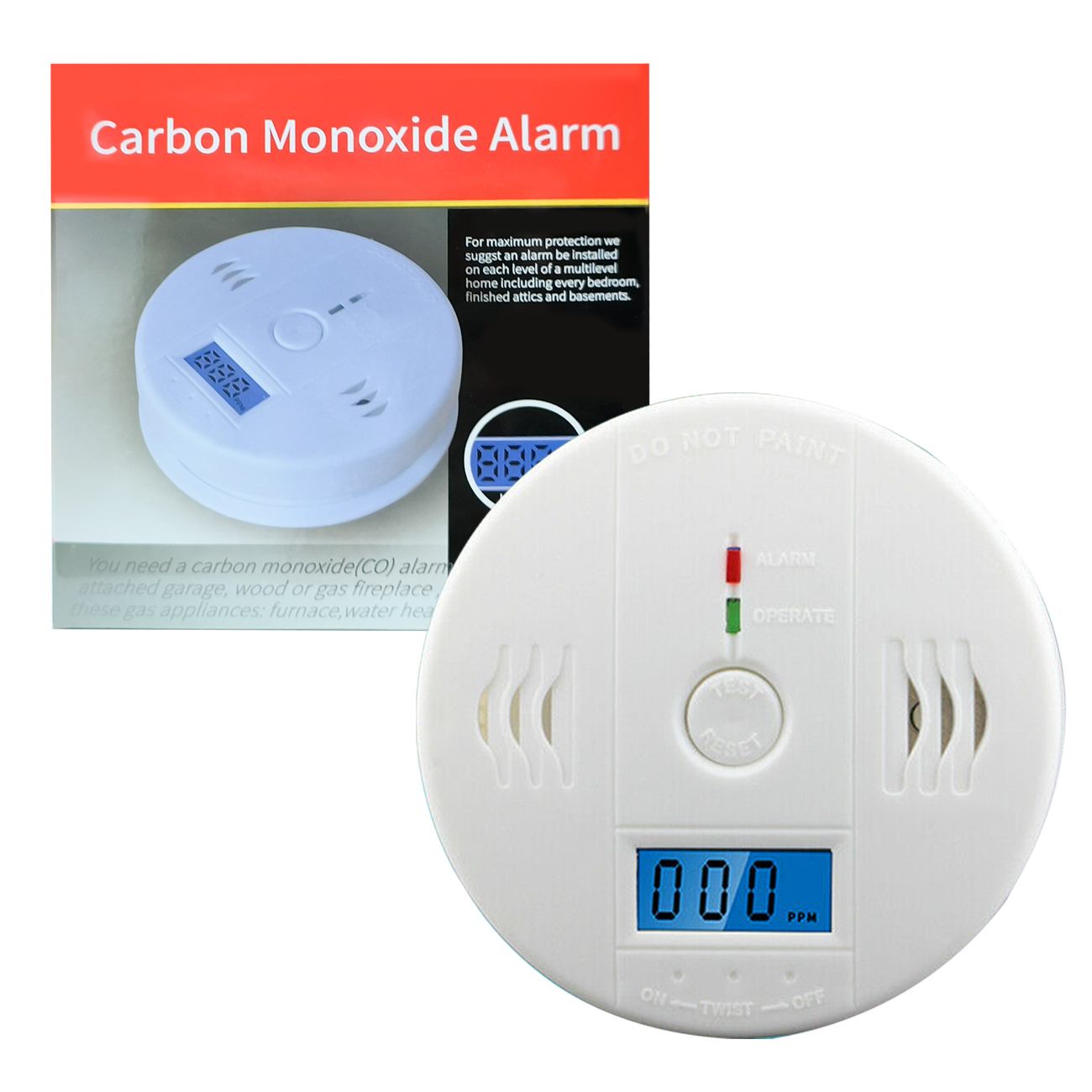 CO Carbon Monoxide Alarm Poisoning Sensor Warning Detector photo 4