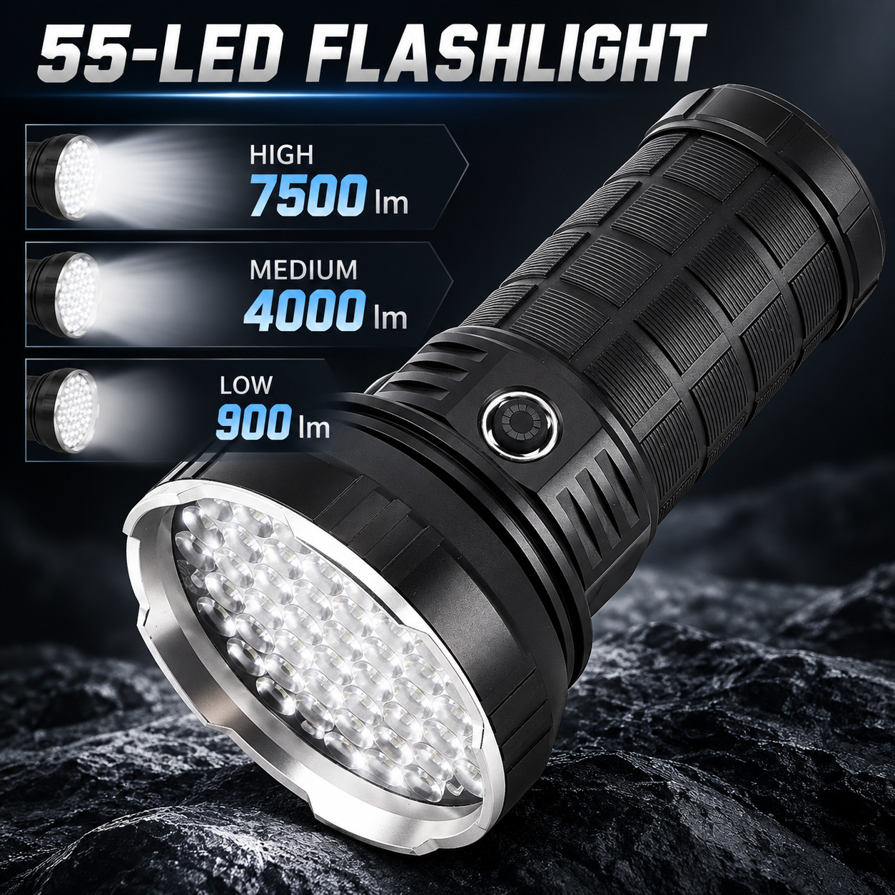 Rechargeable Type C LED Work Light 6000mAh W5203 1 7500LM SOS Mode Flashlight Aluminum Alloy photo 6