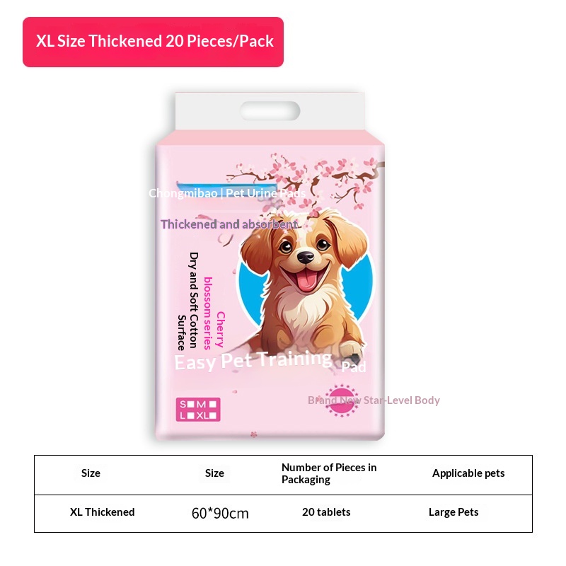 Disposable Pet Pee Pads For Dogs, Absorbent Diaper Mats photo 5