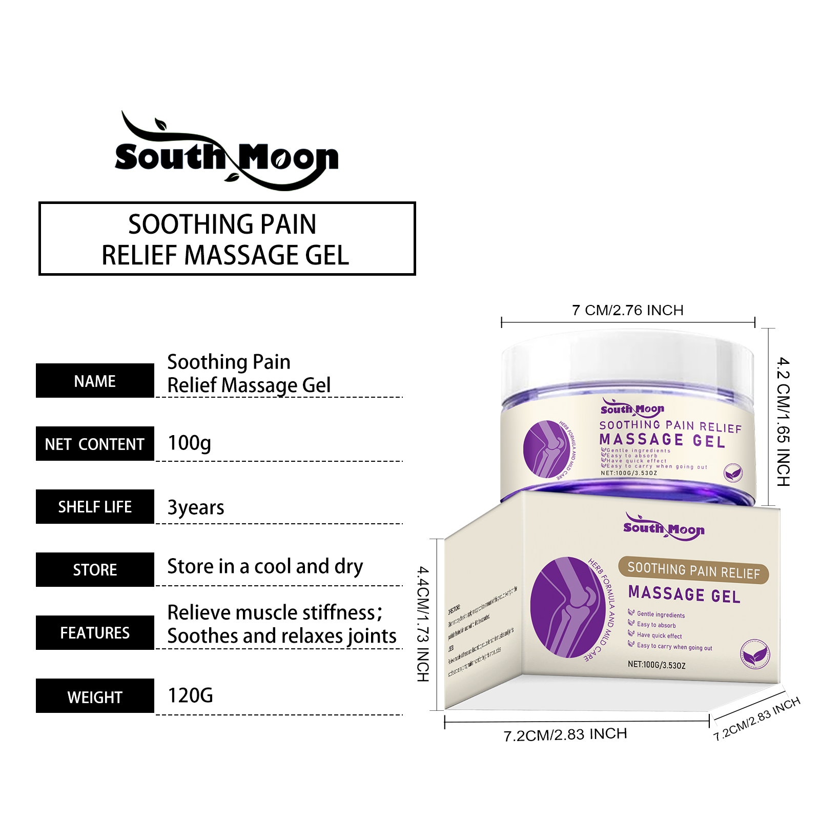 Calming Massage Gel 1 00g 1box photo 5