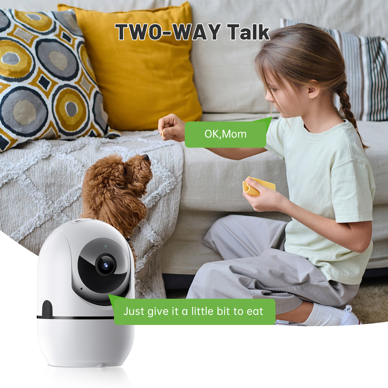 2-way Video Call Network Camera PTZ WIFI Security Cam AI Smart Camera For Home Night Vision Wireless Indoor Camera photo 5