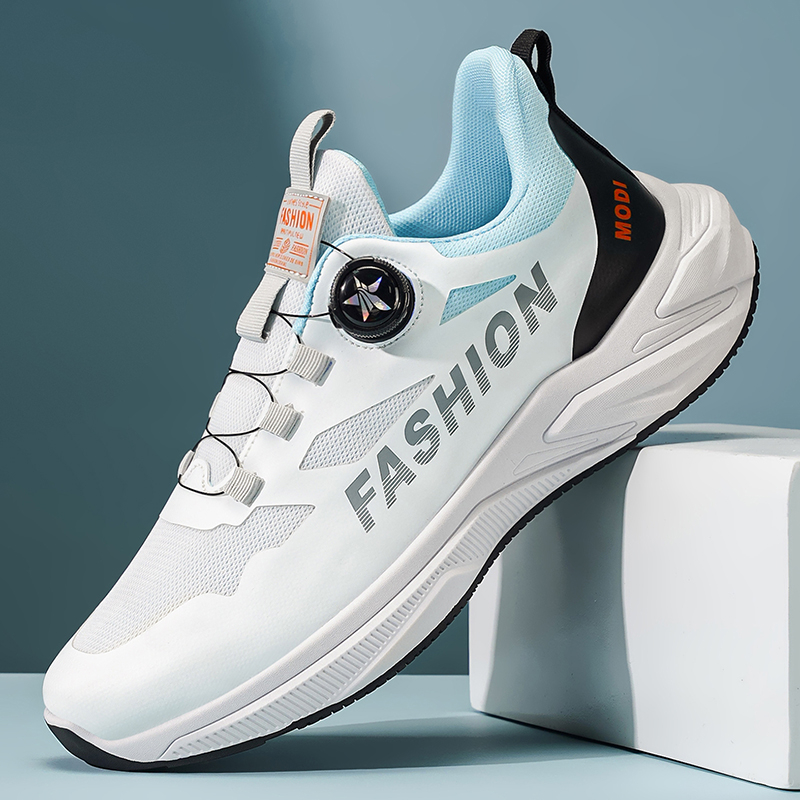 2026 New Summer Sports Shoes For Teen Boys, Rotating Buckle Ultra Light Shock Absorbing Soft Sole Casual Running Sneakers For Students photo 7