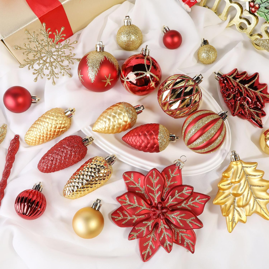 106 PCS Christmas Ball Ornaments For Christmas Tree Decorations photo 6