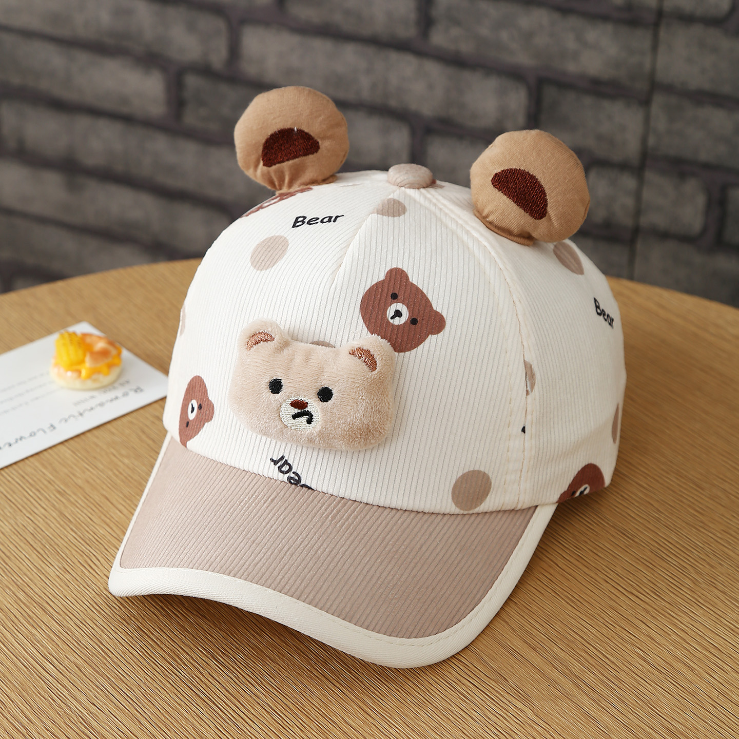 New Cute Three-dimensional Baby Dolls With Cartoon Prints And Ear Shapes. Soft-brimmed Elastic Baseball Caps. Perfect For Outdoor Outings And Playtime. photo 4
