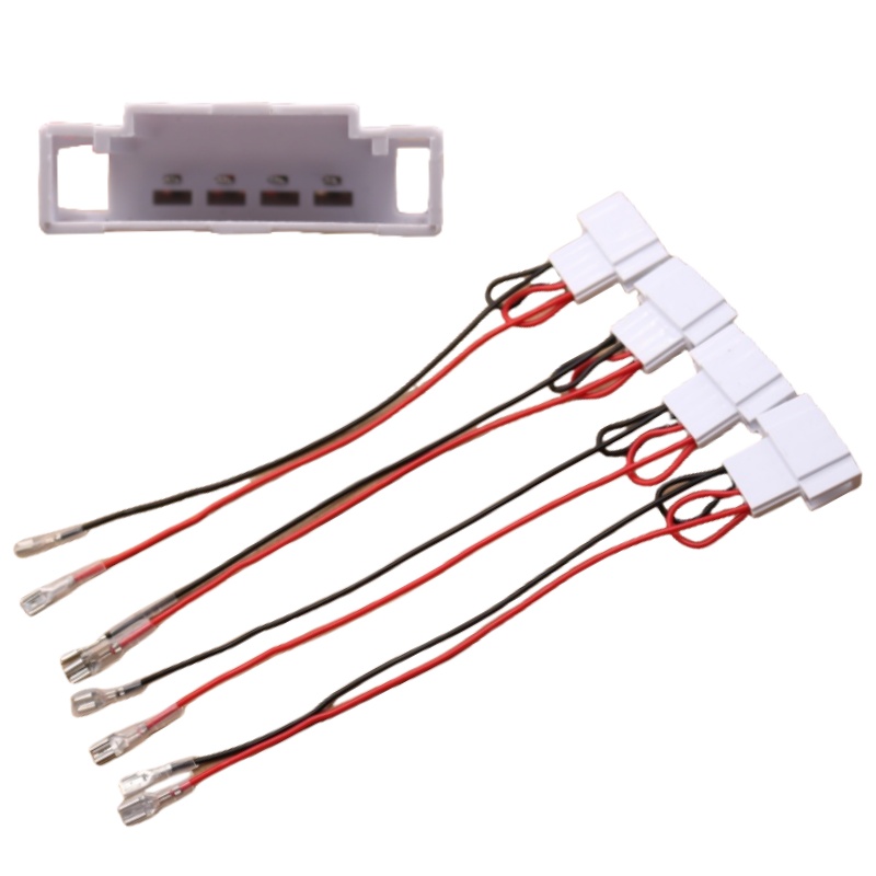 Car Speaker Harness Adapter Compatible With VW   Passat Jetta Golf Touareg Beetle Eos GLI GTI CC, 4PCS Aftermarket Door Speaker Wiring Harness Connector Plug Kit photo 2