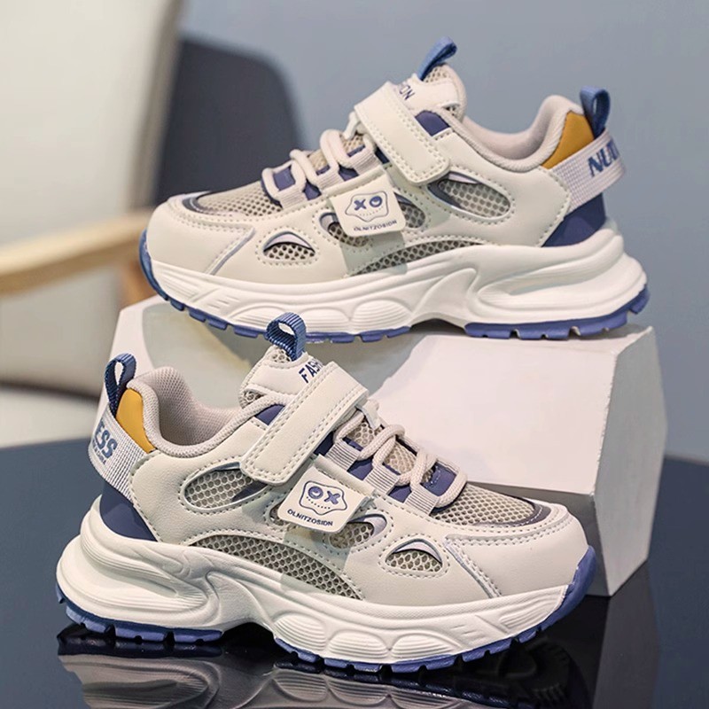 2026 Summer New Kids Mesh Breathable Sneakers, Boys Casual Dad Shoes For Middle And Big Kids photo 1
