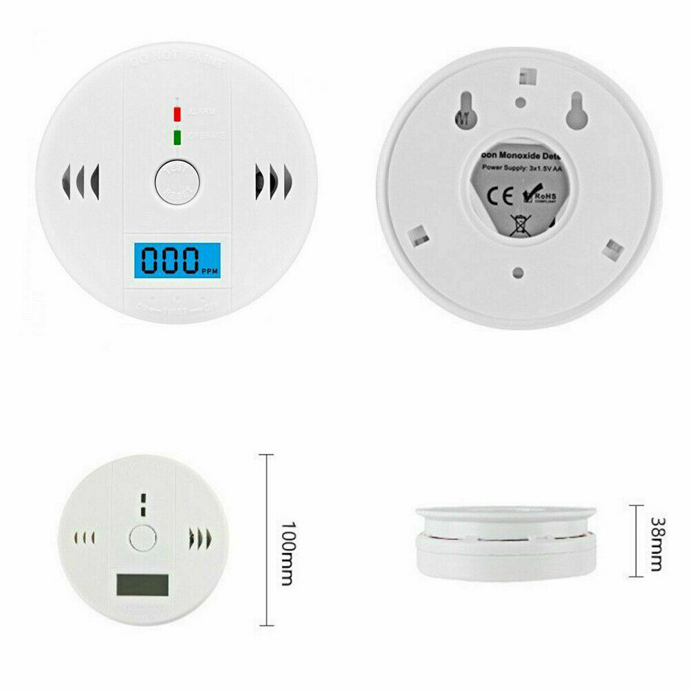 CO Carbon Monoxide Alarm Poisoning Sensor Warning Detector Gas Detector photo 4