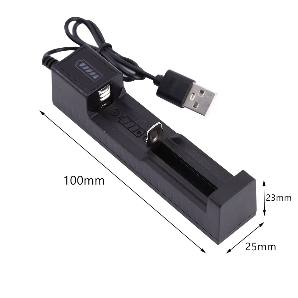 Li-ion Battery USB Charger 3000mAh 3.7V Rechargeable Lithium 18650 Lithium Batteries Charger For Torch Flashlight photo 5