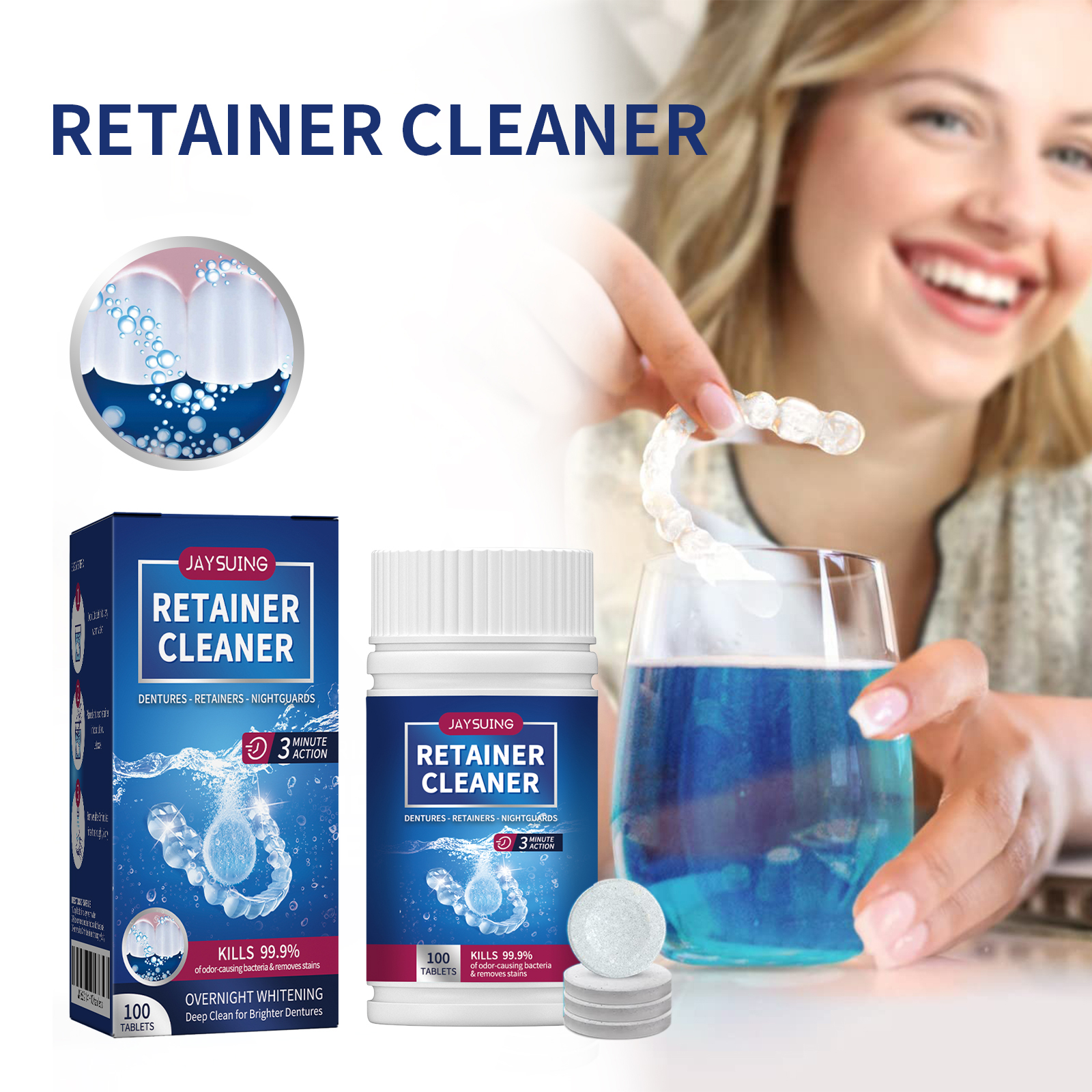 Dental Implant Cleaning Tablets 1 00 Tablets Per Box photo 6