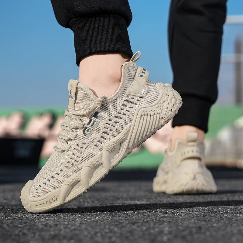 2026 New Summer Breathable Fly Knit Mesh Shoes For Men, Hollow Out Running Sneakers, Soft Sole Casual Men's Footwear photo 2