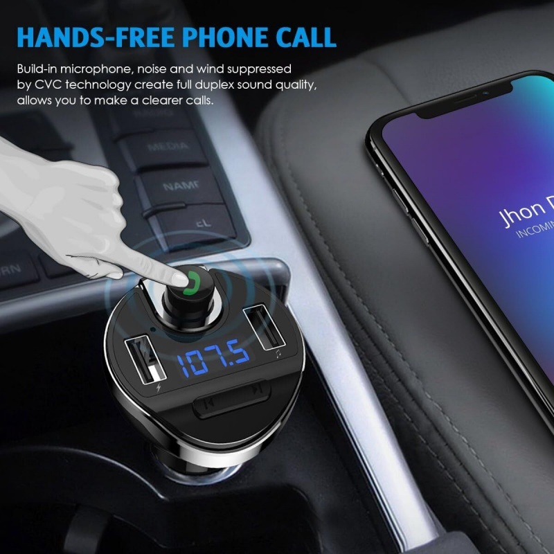 Car Bluetooth T20 Hands-free FM Transmitter MP3 Player Phone Charger photo 8