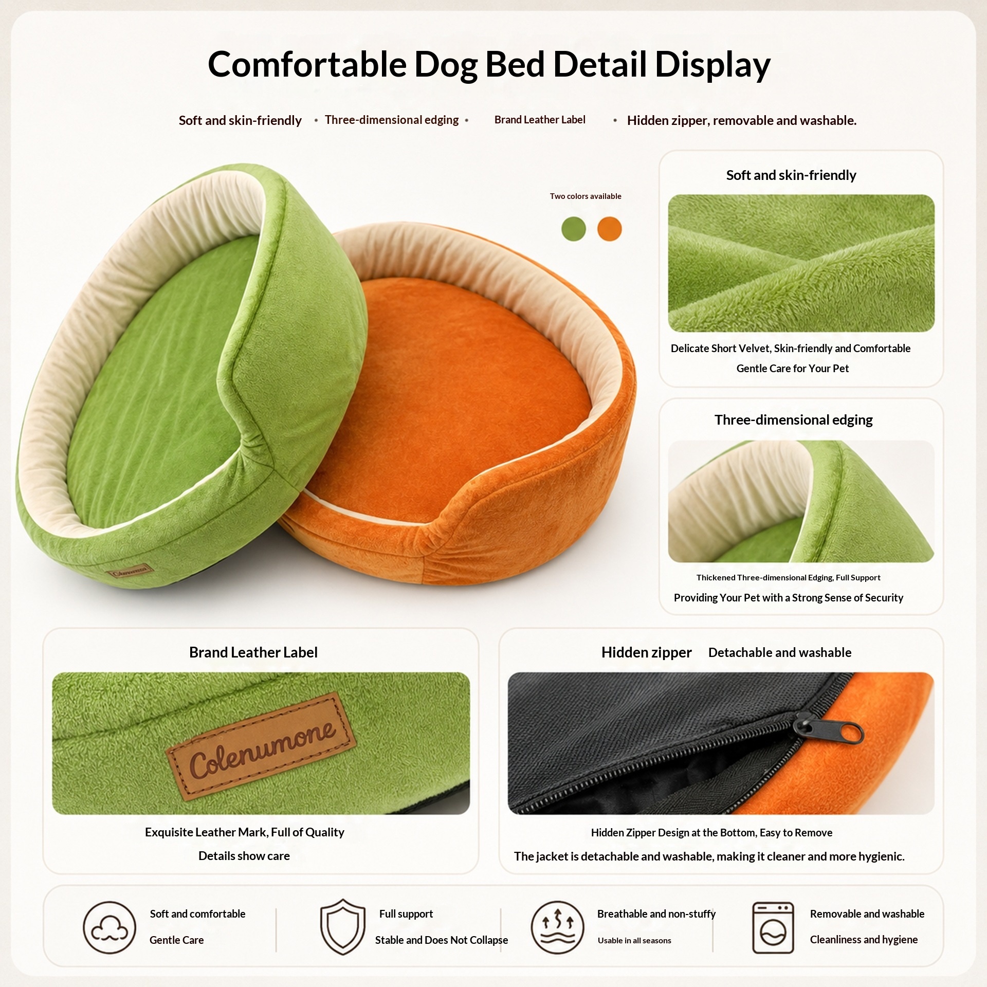 New Dog Nest Winter Warm Thickened With Velvet Four Seasons Universal Air-conditioning Room Pet Nest Pet Supplies photo 2