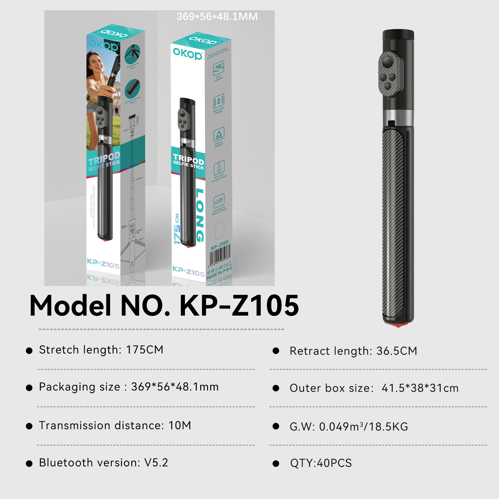 KP-Z Universal Handheld Smartphone Gimbal Stabilizer  Factory Source For Anti-Shake Selfie Stick Stabilizer photo 3