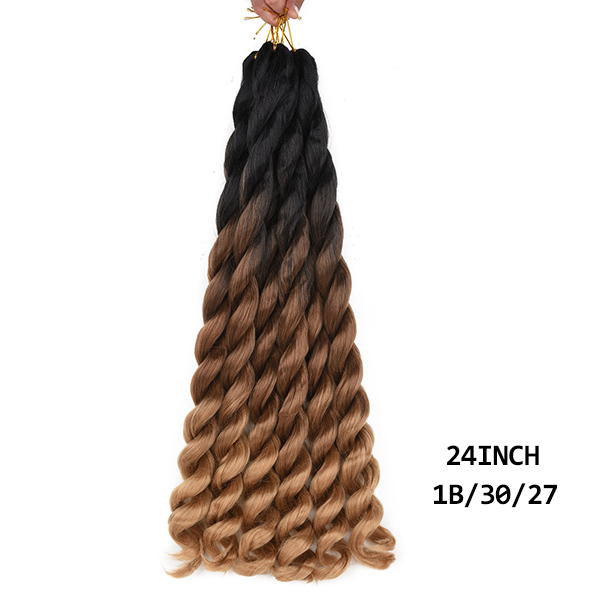 Big Curly Dirty Braid Crochet Wig photo 2