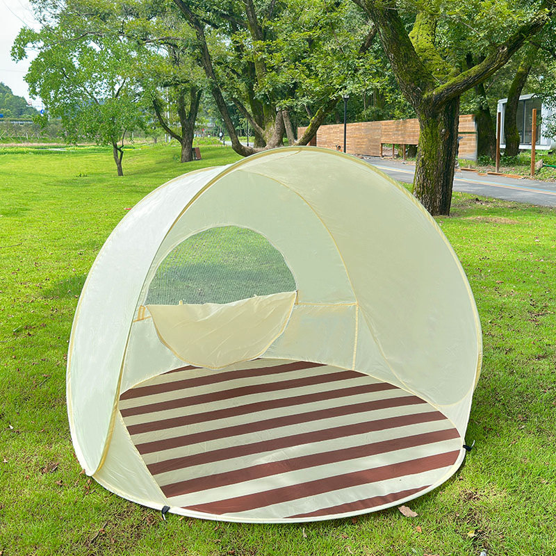 Beach Tent Outdoor Camping Sun Protection Simple Folding Tent Quick-Open Tent For Indoors Outdoors photo 2