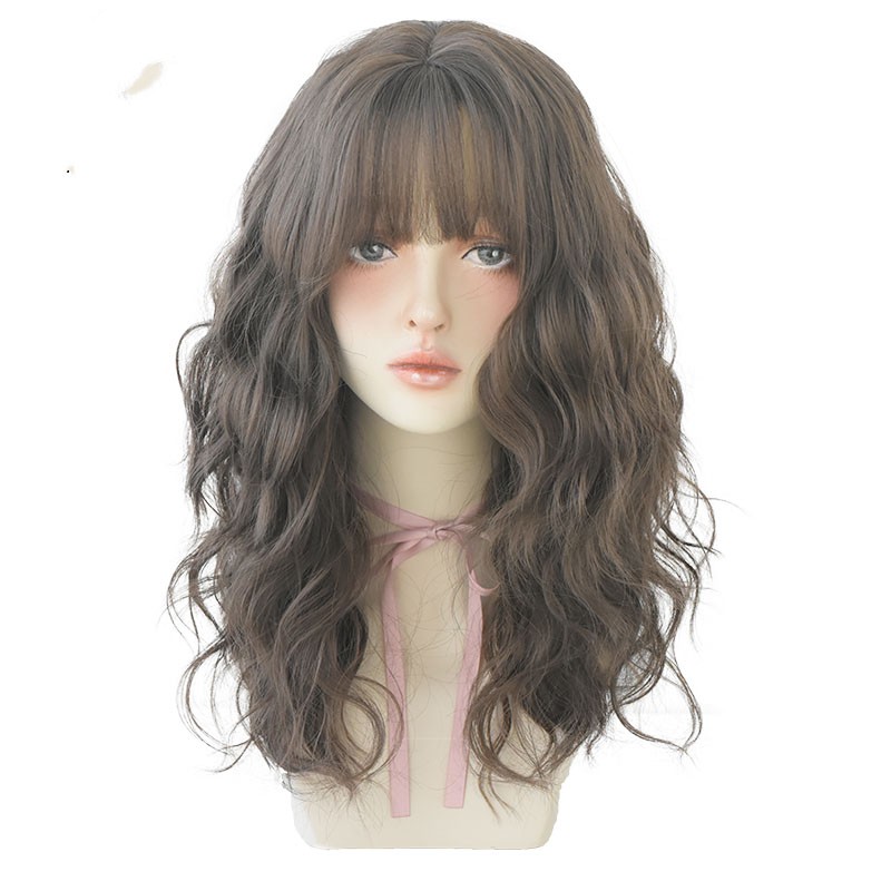 European And American Air Bangs Water Ripple Curls photo 3