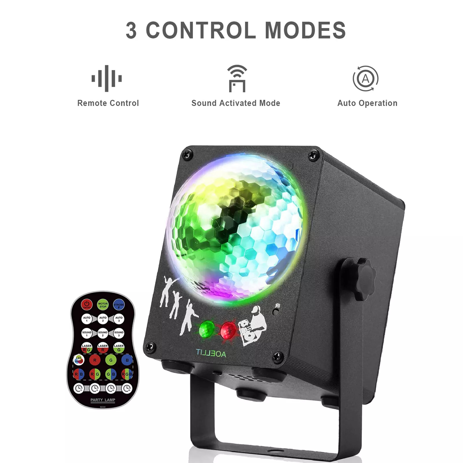 1240 Pattern LED Laser Projector Stage Light RGB Party KTV Club Lights Christmas photo 5