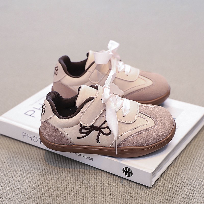 2026 Spring Autumn New Kids Skate Shoes, Breathable German Trainers, Fashion Bow Casual Sneakers For Little & Big Girls photo 4