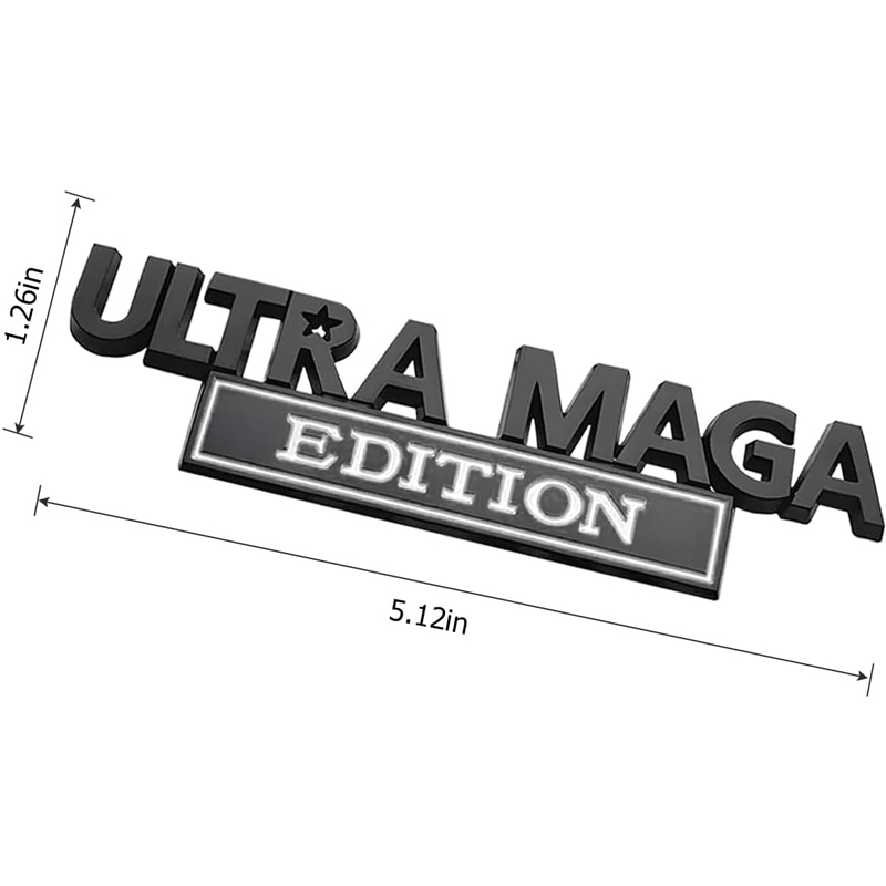 2pcs Ultra MAGA Edition Emblems, Emblem 3D Badge Decal Car Truck SUV,Refrigerator Sticker,Window Display Stickers,Bicycles, Laptops, Fridges photo 5