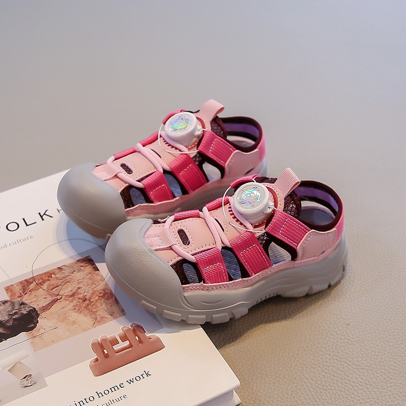 2026 Summer New Korean Style Kids Sports Sandals, Soft Sole Casual Beach Shoes For Boys And Girls photo 3