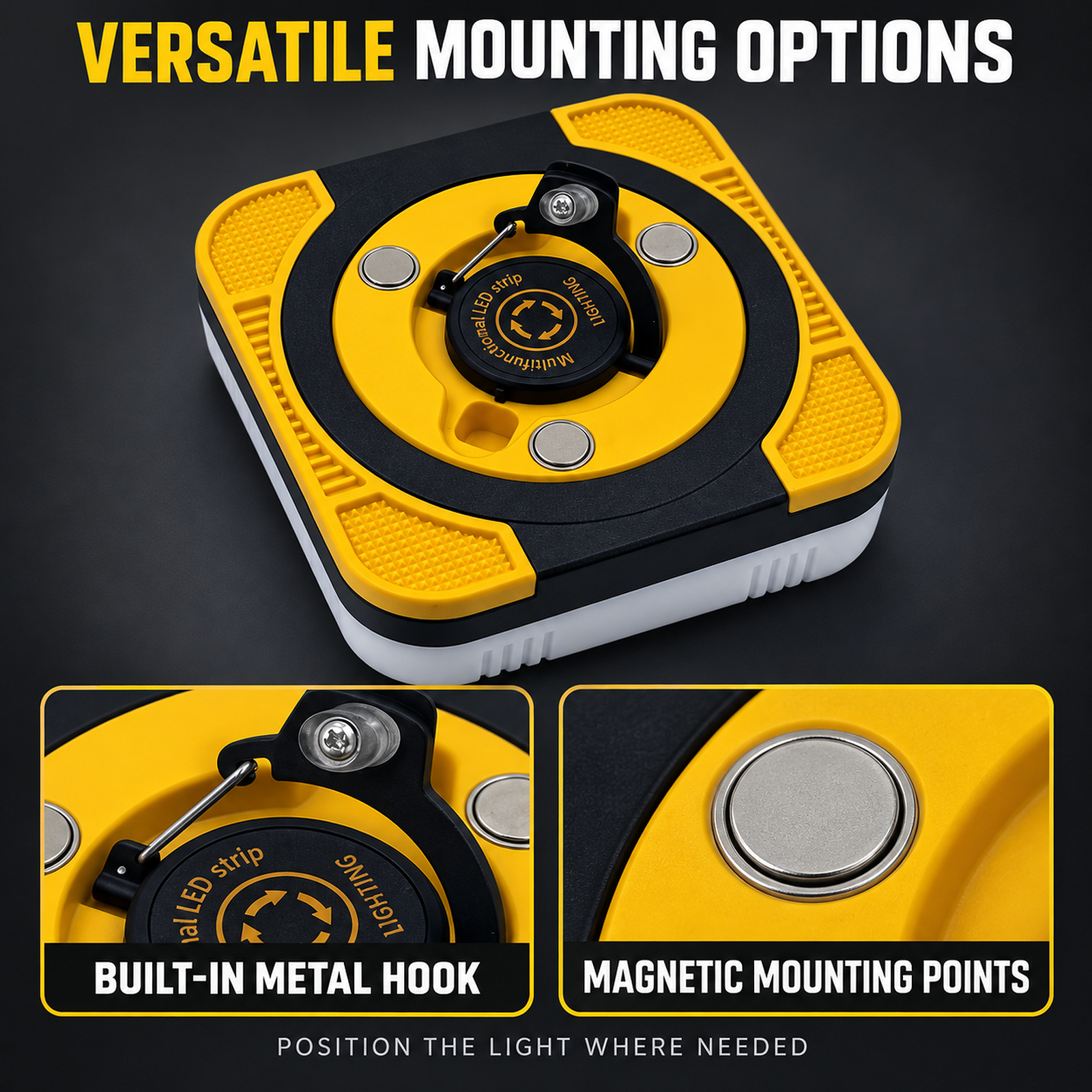 D87 1 Camping Lantern 2400mAh Magnetic Mount Hanging Hook Type C For Outdoor Factory Supply photo 5