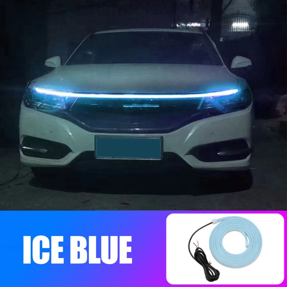 180cm 12V Car Waterproof Front Hood LED Daytime Running Decorative Flexible Light Strip For Car, Truck, SUV photo 2