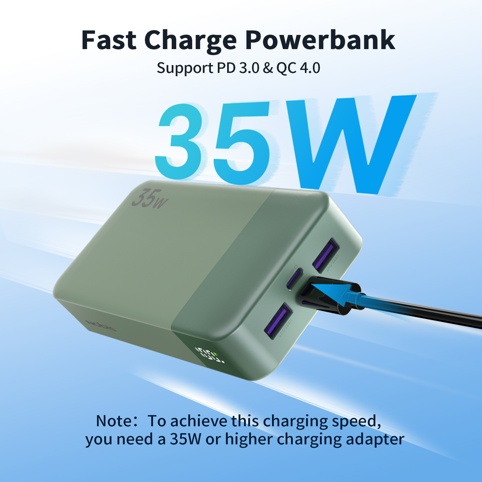 Australia Overseas Warehouse N OBIS 35W 20000mAh Type-C Fast Charging Portable Power Bank For Phone photo 2
