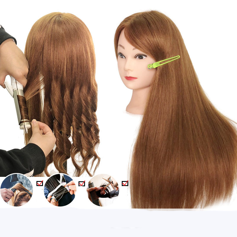 Real Hair Can Be Curled And Blown Dummy Head Model photo 1