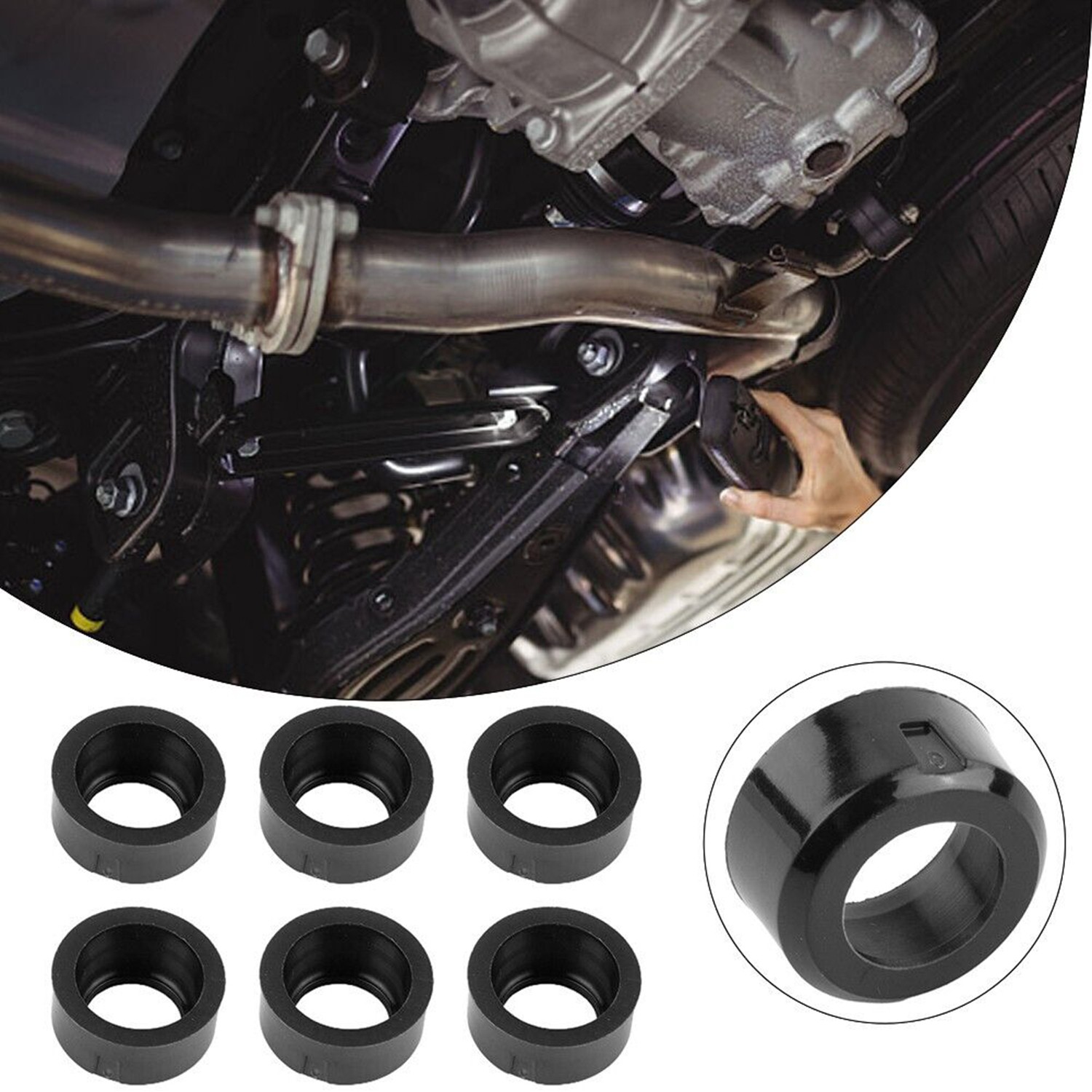 F77Z-9G512-AA 6Pcs Fuel Injector Seal Adaptor 926-028 For Ford Explorer Mustang photo 1