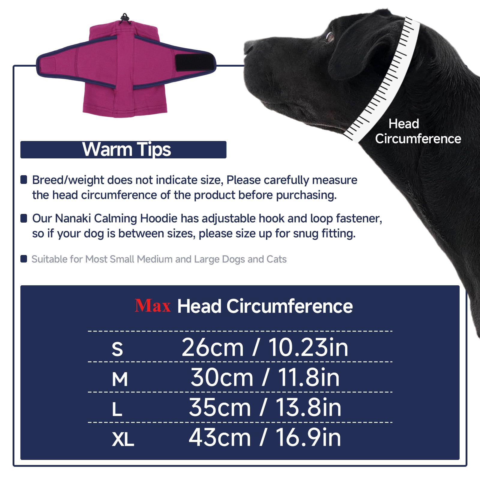 Calming Hoodie Quiet For Fireworks,Dog Ear Wrap Hematoma Head Cover  Soft,Anti Flapping, Snoods For Dogs For Eating & Drinking, Adjustable Dog Ear Protection For Bath,Blow photo 7