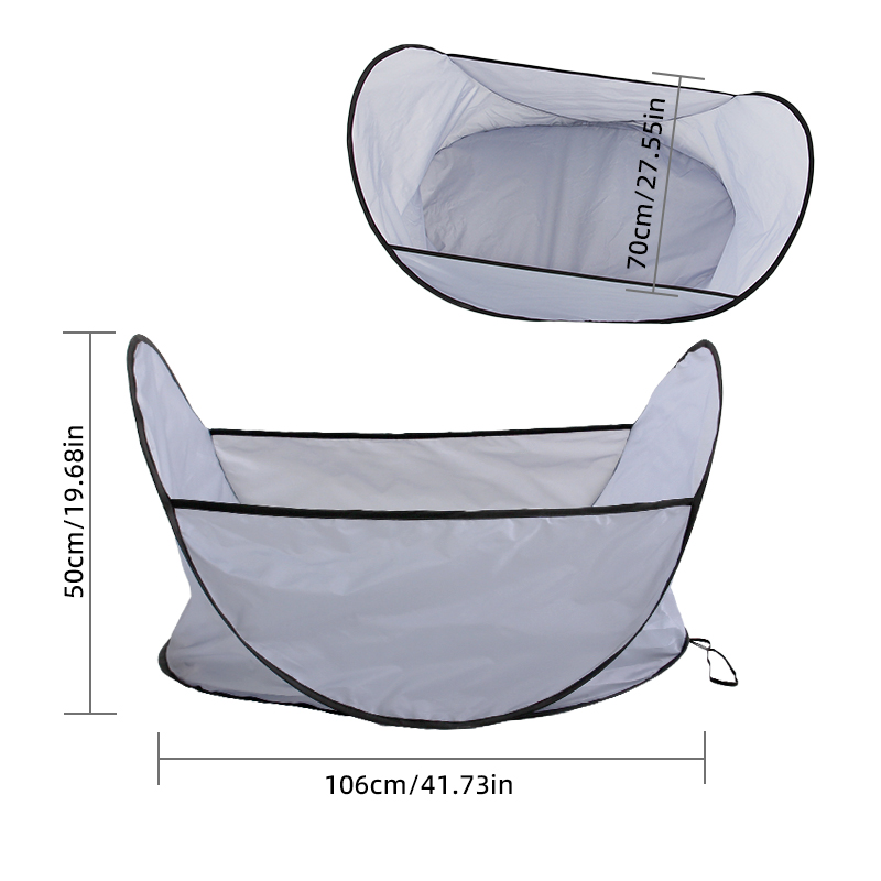 Pet Haircut Bib Foldable Pet Grooming Catcher For Dog Cat Hair Collecting Apron For Home Grooming photo 2
